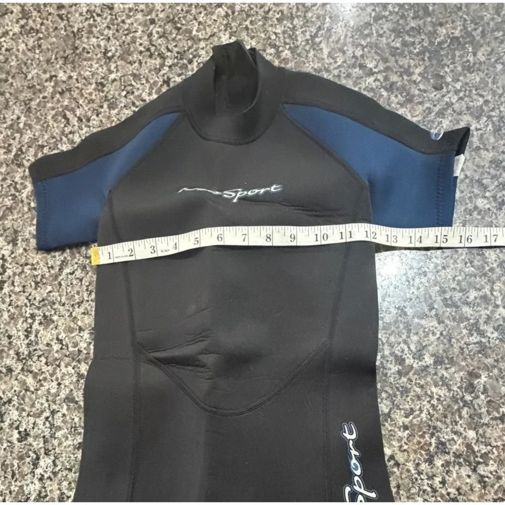 NeoSport Youth Size‎ 8 Shorty Wetsuit Black Short Sleeve Neoprene Spring Suit